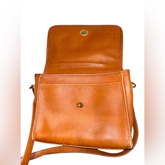 Vintage Coach British Tan Court Top Handle Bag 9870 - Picture 2 of 9